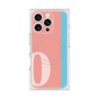 プレミアムスクエアケース with MagSafe［ オリジナル - initial color line - O pink ］