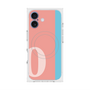 プレミアムスクエアケース with MagSafe［ オリジナル - initial color line - O pink ］