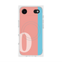 プレミアムスクエアケース with MagSafe［ オリジナル - initial color line - O pink ］