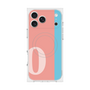 プレミアムスクエアケース with MagSafe［ オリジナル - initial color line - O pink ］