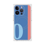 プレミアムスクエアケース with MagSafe［ オリジナル - initial color line - O blue ］
