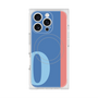 プレミアムスクエアケース with MagSafe［ オリジナル - initial color line - O blue ］