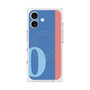 プレミアムスクエアケース with MagSafe［ オリジナル - initial color line - O blue ］