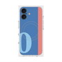 プレミアムスクエアケース with MagSafe［ オリジナル - initial color line - O blue ］