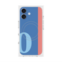 プレミアムスクエアケース with MagSafe［ オリジナル - initial color line - O blue ］