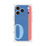 プレミアムスクエアケース with MagSafe［ オリジナル - initial color line - O blue ］