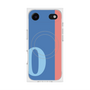 プレミアムスクエアケース with MagSafe［ オリジナル - initial color line - O blue ］