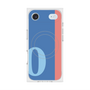 プレミアムスクエアケース with MagSafe［ オリジナル - initial color line - O blue ］