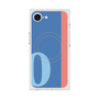 プレミアムスクエアケース with MagSafe［ オリジナル - initial color line - O blue ］