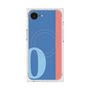 プレミアムスクエアケース with MagSafe［ オリジナル - initial color line - O blue ］