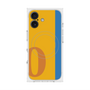プレミアムスクエアケース with MagSafe［ オリジナル - initial color line - O orange ］