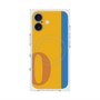 プレミアムスクエアケース with MagSafe［ オリジナル - initial color line - O orange ］