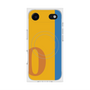 プレミアムスクエアケース with MagSafe［ オリジナル - initial color line - O orange ］