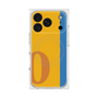 プレミアムスクエアケース with MagSafe［ オリジナル - initial color line - O orange ］