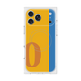 プレミアムスクエアケース with MagSafe［ オリジナル - initial color line - O orange ］