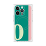 プレミアムスクエアケース with MagSafe［ オリジナル - initial color line - O green ］