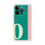 プレミアムスクエアケース with MagSafe［ オリジナル - initial color line - O green ］