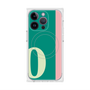 プレミアムスクエアケース with MagSafe［ オリジナル - initial color line - O green ］