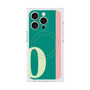 プレミアムスクエアケース with MagSafe［ オリジナル - initial color line - O green ］