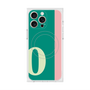 プレミアムスクエアケース with MagSafe［ オリジナル - initial color line - O green ］
