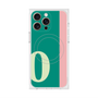 プレミアムスクエアケース with MagSafe［ オリジナル - initial color line - O green ］