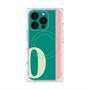 プレミアムスクエアケース with MagSafe［ オリジナル - initial color line - O green ］