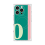 プレミアムスクエアケース with MagSafe［ オリジナル - initial color line - O green ］