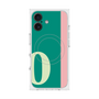 プレミアムスクエアケース with MagSafe［ オリジナル - initial color line - O green ］