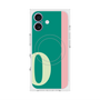 プレミアムスクエアケース with MagSafe［ オリジナル - initial color line - O green ］