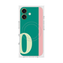 プレミアムスクエアケース with MagSafe［ オリジナル - initial color line - O green ］