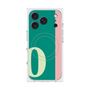 プレミアムスクエアケース with MagSafe［ オリジナル - initial color line - O green ］