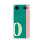 プレミアムスクエアケース with MagSafe［ オリジナル - initial color line - O green ］