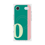 プレミアムスクエアケース with MagSafe［ オリジナル - initial color line - O green ］