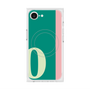 プレミアムスクエアケース with MagSafe［ オリジナル - initial color line - O green ］