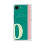 プレミアムスクエアケース with MagSafe［ オリジナル - initial color line - O green ］