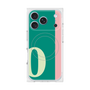 プレミアムスクエアケース with MagSafe［ オリジナル - initial color line - O green ］