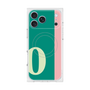 プレミアムスクエアケース with MagSafe［ オリジナル - initial color line - O green ］