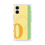 プレミアムスクエアケース with MagSafe［ オリジナル - initial color line - O yellow ］