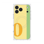プレミアムスクエアケース with MagSafe［ オリジナル - initial color line - O yellow ］