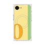プレミアムスクエアケース with MagSafe［ オリジナル - initial color line - O yellow ］