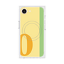 プレミアムスクエアケース with MagSafe［ オリジナル - initial color line - O yellow ］