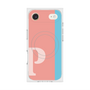プレミアムスクエアケース with MagSafe［ オリジナル - initial color line - P pink ］