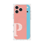 プレミアムスクエアケース with MagSafe［ オリジナル - initial color line - P pink ］