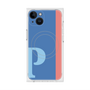 プレミアムスクエアケース with MagSafe［ オリジナル - initial color line - P blue ］