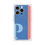 プレミアムスクエアケース with MagSafe［ オリジナル - initial color line - P blue ］