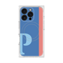 プレミアムスクエアケース with MagSafe［ オリジナル - initial color line - P blue ］