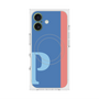 プレミアムスクエアケース with MagSafe［ オリジナル - initial color line - P blue ］