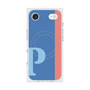 プレミアムスクエアケース with MagSafe［ オリジナル - initial color line - P blue ］