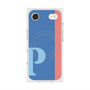 プレミアムスクエアケース with MagSafe［ オリジナル - initial color line - P blue ］