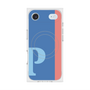 プレミアムスクエアケース with MagSafe［ オリジナル - initial color line - P blue ］